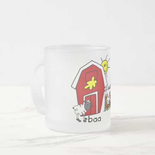 Tasse Givré Chiffre T-shirts et cadeaux de bâton d'animaux de (Devant gauche)