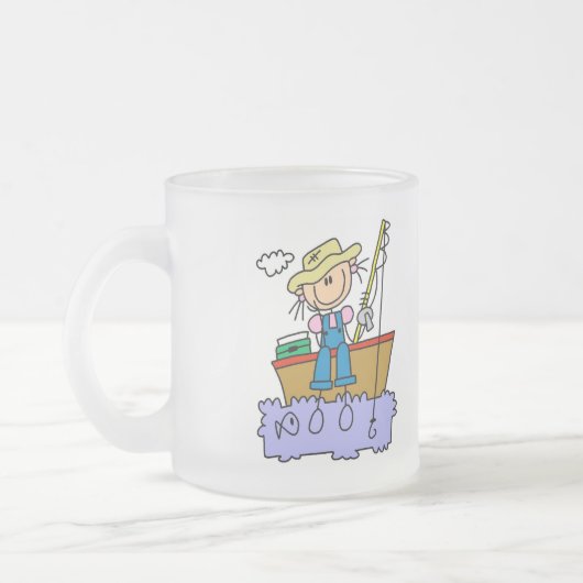 Tasse Givré Chiffre T-shirts et cadeaux de bâton de pêche de (Gauche)