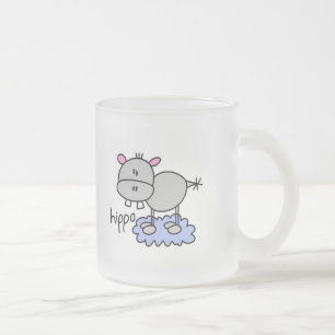 Tasse Givré Chiffre T-shirts et cadeaux de bâton d'hippopotame