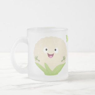 Tasse Givré Chou-fleur de dessin animé mignon et heureux