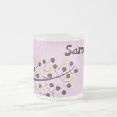 Tasse Givré Chouette forestière Woodland Frosted Glass Coffee (Centre)