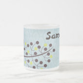 Tasse Givré Chouette forestière Woodland Frosted Glass Coffee (Centre)