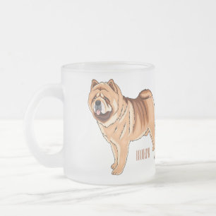 Tasse Givré Chow Chow dog cartoon