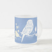 Tasse Givré Christian citation oiseaux chanter (Devant droit)