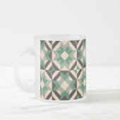 Tasse Givré Ciel plein d'étoiles - vert géométrique (Gauche)