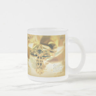 Tasse Givré Citation de la Croix et de la Bible - Noël