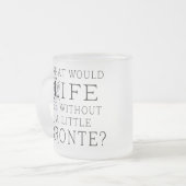 Tasse Givré Citation drôle de lecture d'Emily Bronte (Devant gauche)