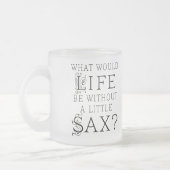 Tasse Givré Citation drôle de musique de saxophone (Gauche)