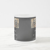 Tasse Givré Citation Motivationnelle Noir Et Blanc Moderne (Centre)