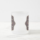 Tasse Givré Classic Custom Text Retro Label (Centre)