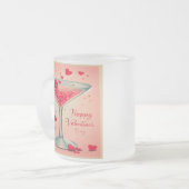 Tasse Givré Cocktail Valentine Martini du milieu du siècle (Devant gauche)