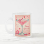 Tasse Givré Cocktail Valentine Martini du milieu du siècle (Gauche)