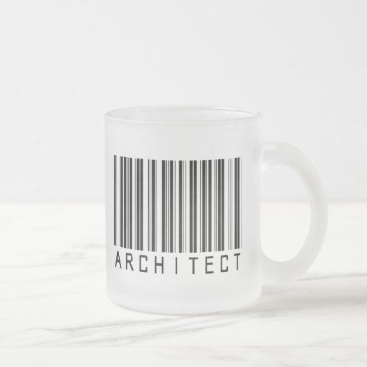 Tasse Givré Code barres d'architecte (Droit)