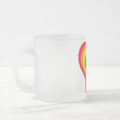 Tasse Givré Coeur arc-en-ciel (Gauche)