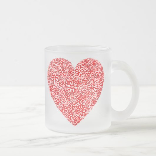 Tasse Givré Coeur encombré - Customisé (Droit)