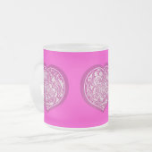 Tasse Givré Coeur rose (Devant gauche)