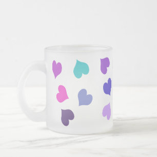Tasse Givré Coeurs colorés mignons