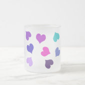 Tasse Givré Coeurs colorés mignons (Centre)