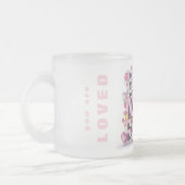 Tasse Givré *~* Coeurs de la fête des mères Hugs aimés Fleurs  (Gauche)