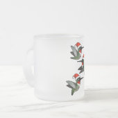 Tasse Givré Colibri à gorge rubis de Noël (Devant gauche)