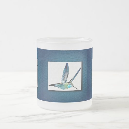 Tasse Givré Colibri bleu (Centre)