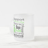 Tasse Givré Collage - conscience de santé mentale (Devant gauche)