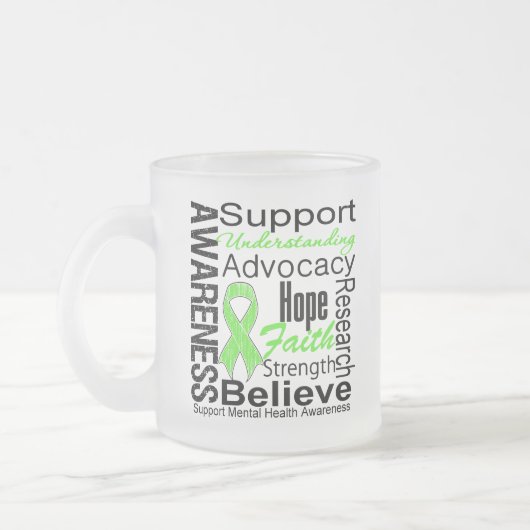 Tasse Givré Collage - conscience de santé mentale (Gauche)