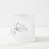 Tasse Givré Colombes de mariage avec des anneaux (Devant gauche)
