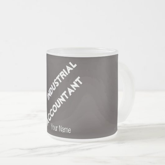 TASSE GIVRÉ "COMPTABLE INDUSTRIEL" (Devant droit)