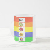 Tasse Givré Compteur d'humeur de consommation de café - Visage (Devant gauche)