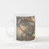 Tasse Givré Conception Abstraite des fleurs fractales. (Gauche)