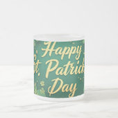 Tasse Givré Conception de trèfle pour la Saint-Patrick joyeuse (Centre)