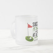 Tasse Givré Conception de typographie de style de vie de golf (Devant gauche)