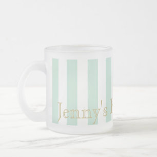 Tasse Givré Conception personnalisée de la motte à rayures ver