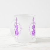 Tasse Givré Conception pourpre complexe de violon (Devant gauche)