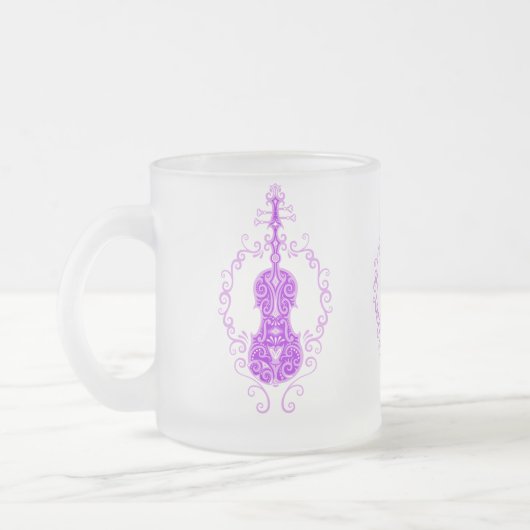 Tasse Givré Conception pourpre complexe de violon (Gauche)