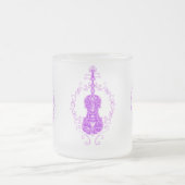 Tasse Givré Conception pourpre complexe de violon (Centre)