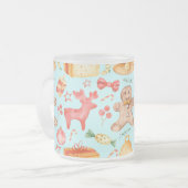 Tasse Givré Cookies et bonbons de Noël (Devant gauche)