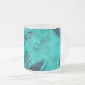 Tasse Givré Cool Abstrait Jagged Blue Art (Devant droit)