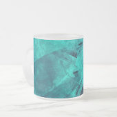 Tasse Givré Cool Abstrait Jagged Blue Art (Devant gauche)