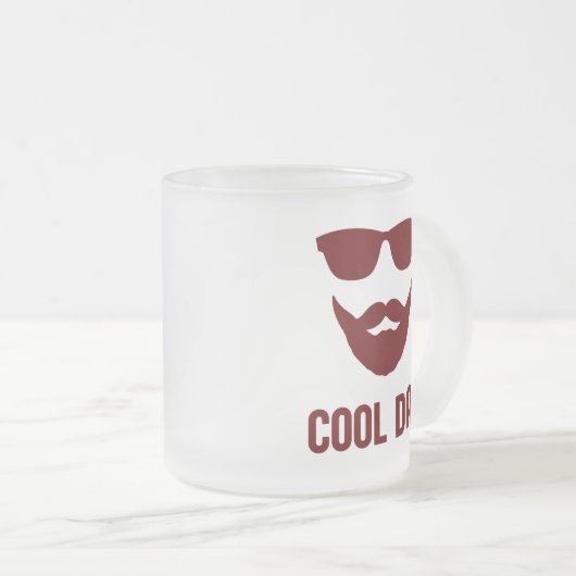 Tasse Givré Cool Papa Meilleur DAD Un cadeau amusant et élégan (Devant droit)