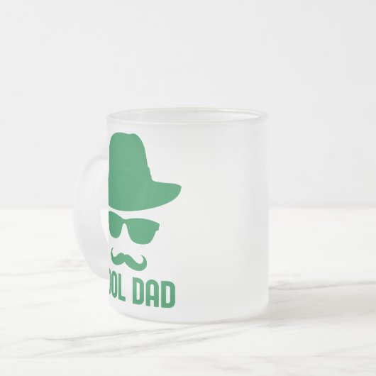 Tasse Givré Cool Papa Meilleur DAD Un cadeau amusant et élégan (Devant gauche)