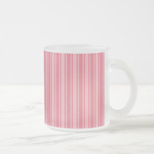 Tasse Givré Coral rose bonbons rayures
