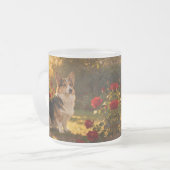 Tasse Givré Corgi in the Roses I (Devant gauche)