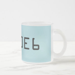 Tasse Givré Couleur en poudre bleue solide avec Hex Number B0E