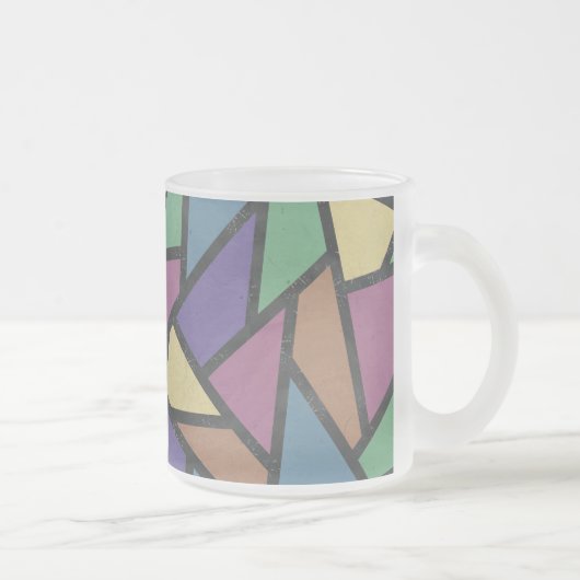 Tasse Givré Couleurs arc-en-ciel en mosaïque motif (Droit)
