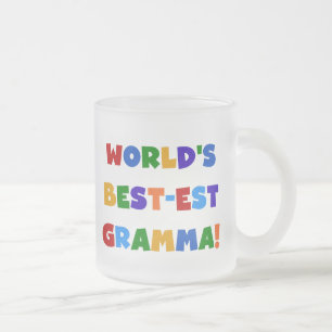 Tasse Givré Couleurs lumineuses du Meilleur-est Gramma du