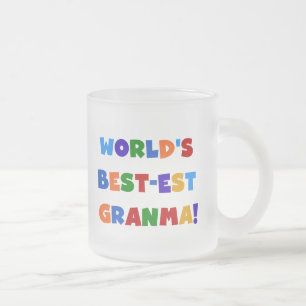 Tasse Givré Couleurs lumineuses du Meilleur-est Granma du