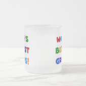 Tasse Givré Couleurs vives Meilleurs Cadeaux Gramps du monde (Centre)