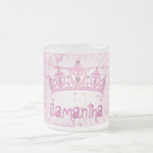 Tasse Givré Coupe de café en pâte de verre glacée princesse ro